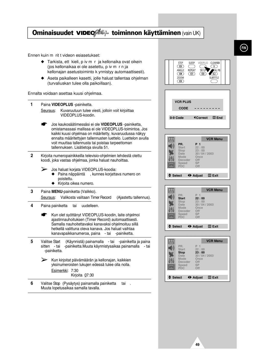 Samsung UW28J10VD5XXEC, UW21J10VD5XXEC manual Ominaisuudet, TM toiminnon käyttäminen vain UK 