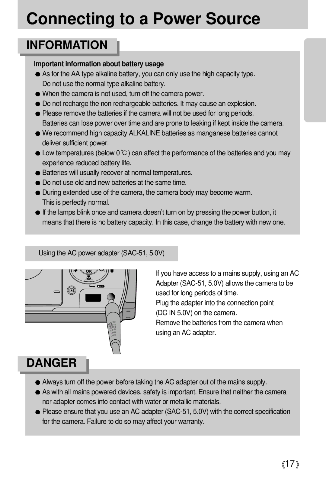 Samsung V50 user manual Important information about battery usage 