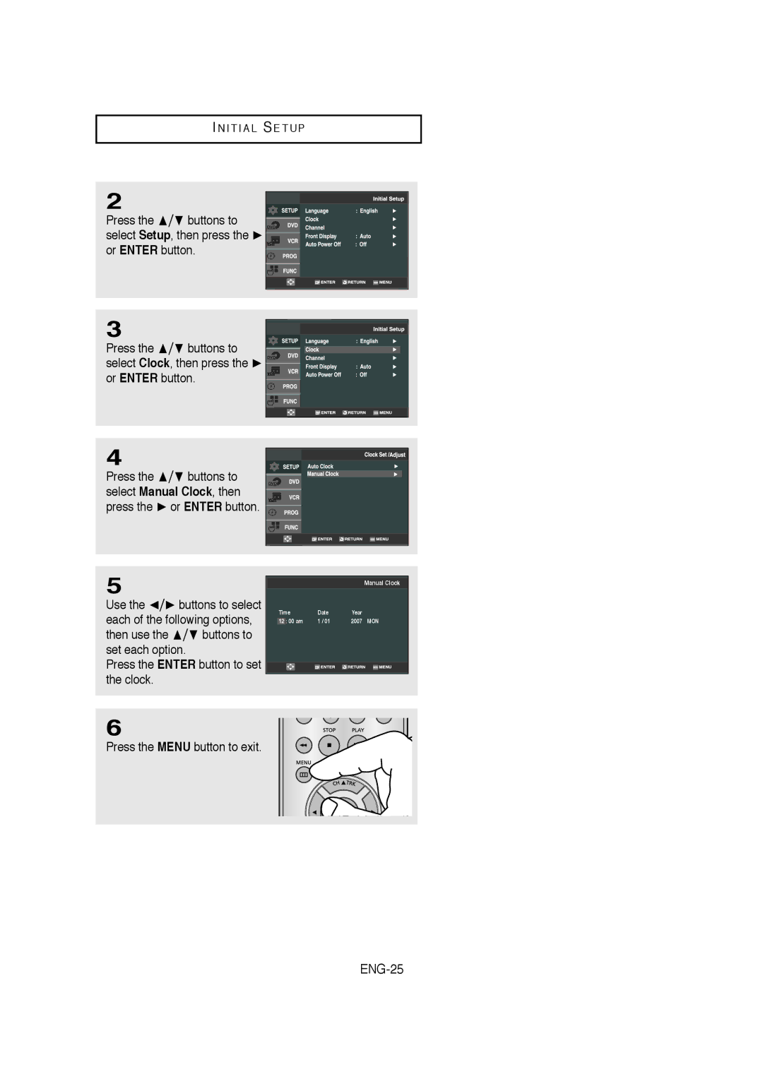 Samsung AK68-01304A, V6700-XAC, 20070205090323359 instruction manual ENG-25, Use the  