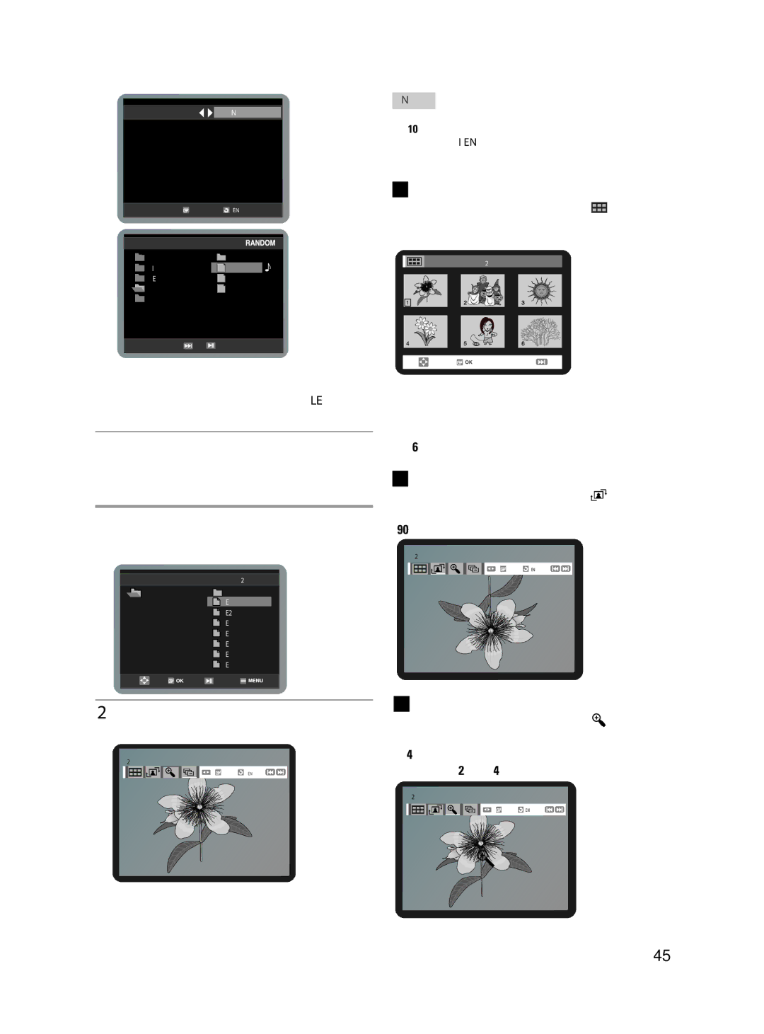 Samsung V6700 user manual Album Mode, Picture CD Playback, Rotation 