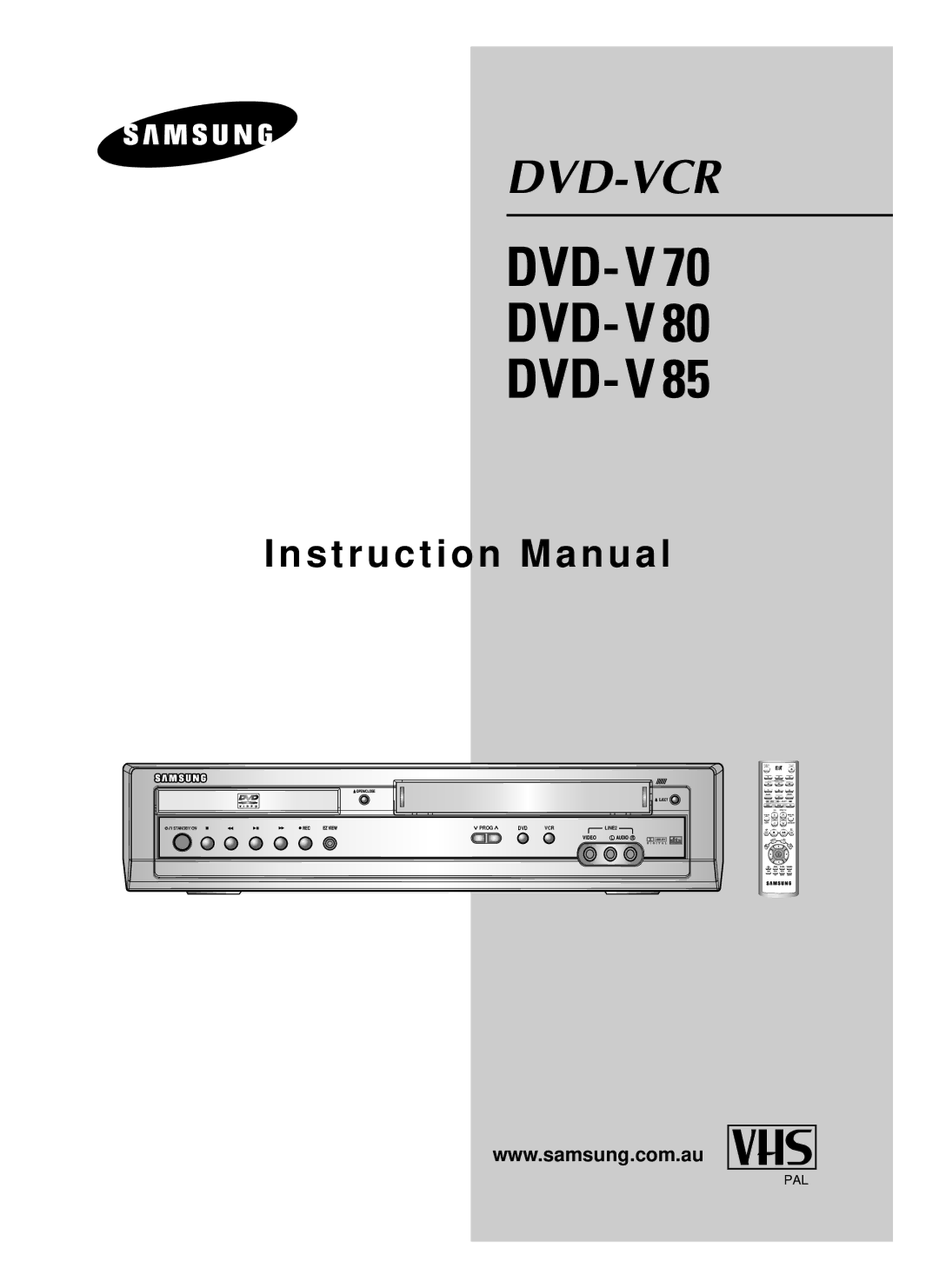 Samsung V70, V85, V80 instruction manual Dvd-V 