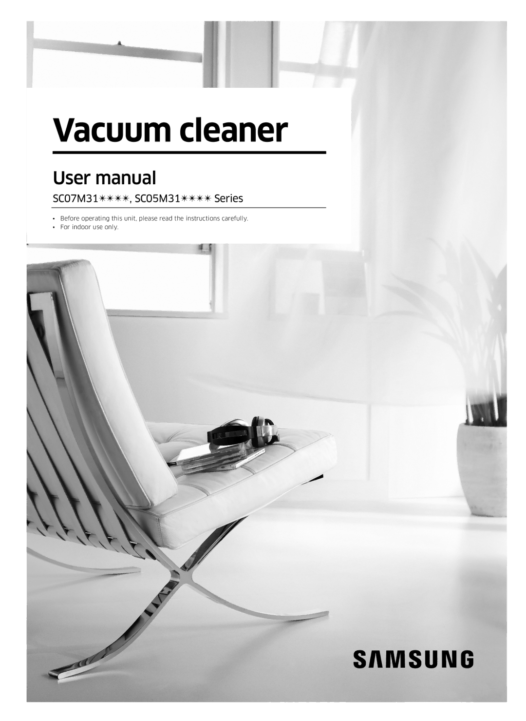 Samsung VC05M3110VB/EE manual Vacuum cleaner 