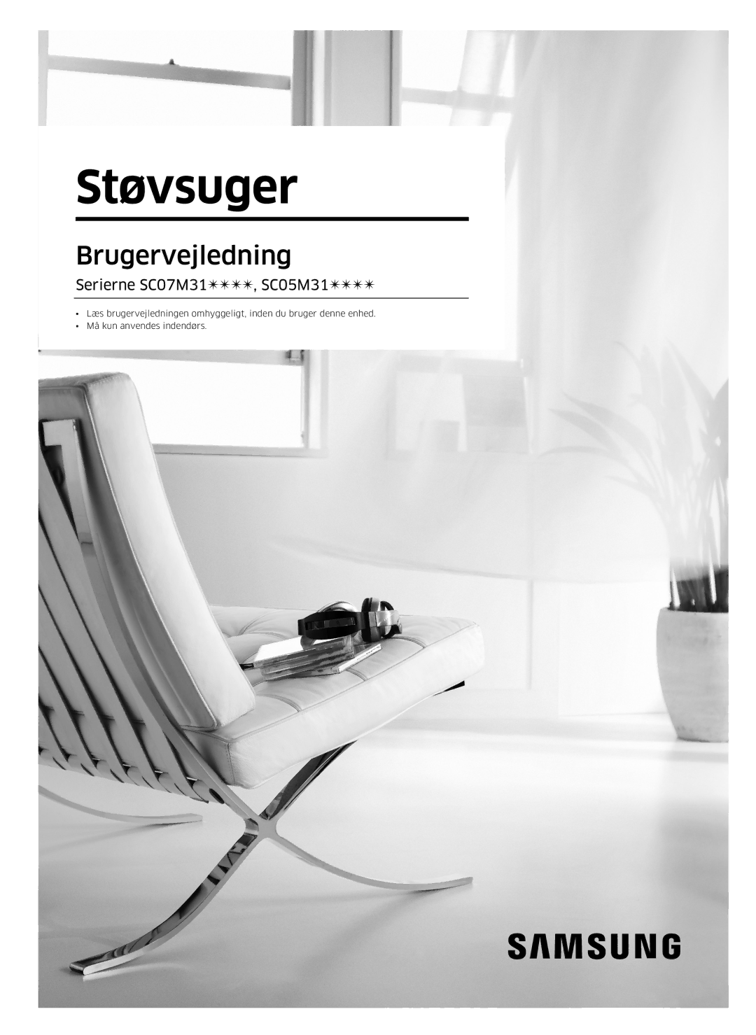 Samsung VC05M3110VB/EE manual Støvsuger 