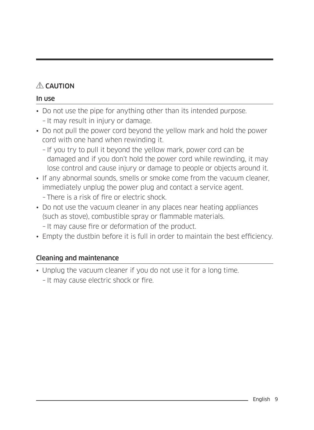 Samsung VC05M3110VB/EE manual Preparation 