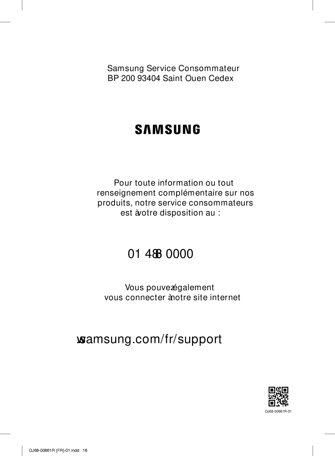 Samsung VC05TVNJGBK/EF, VC07RVNJGWQ/EF manual 01 48 63 