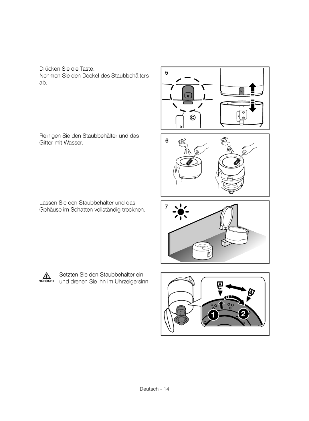 Samsung VC06H70E1HC/SW manual Deutsch 