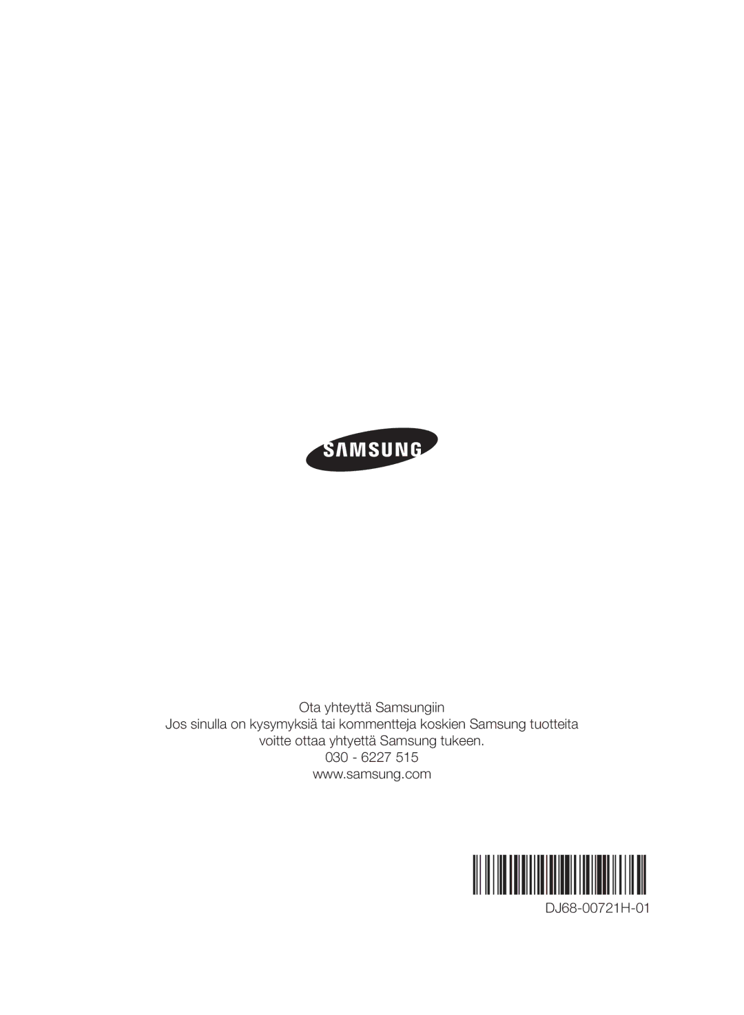 Samsung VC06H70F0HD/EE manual 