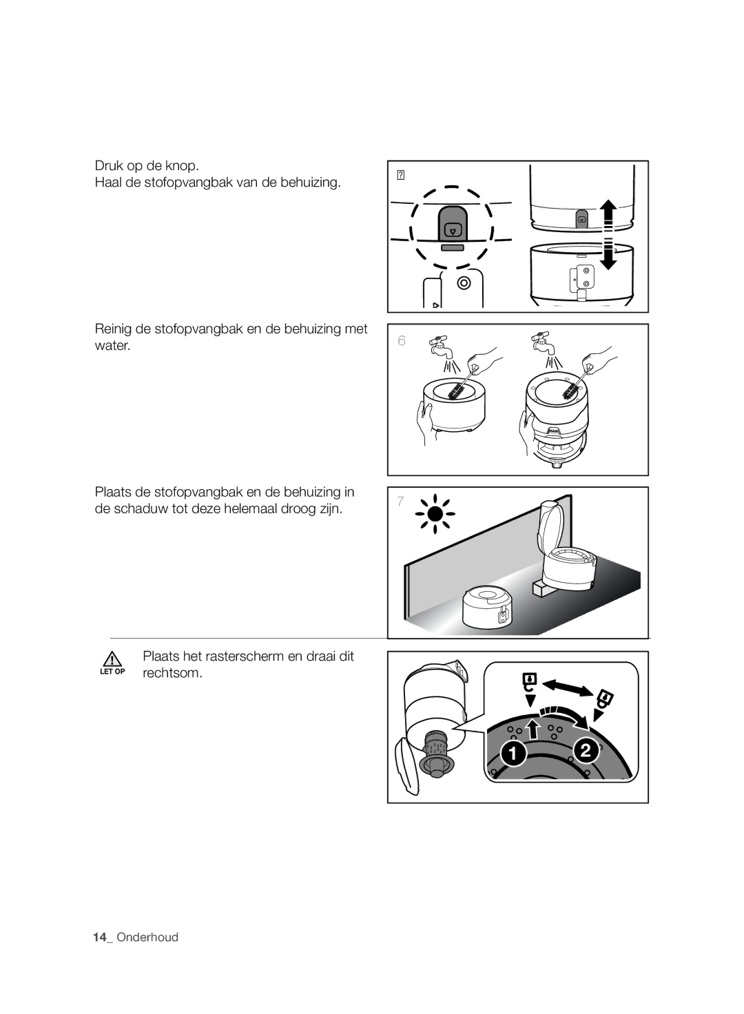 Samsung VC06H70F0HD/SB, VC06H70F0HD/ET, VC06H70F0HD/GE, VC06H70F0HD/EN manual Rechtsom 