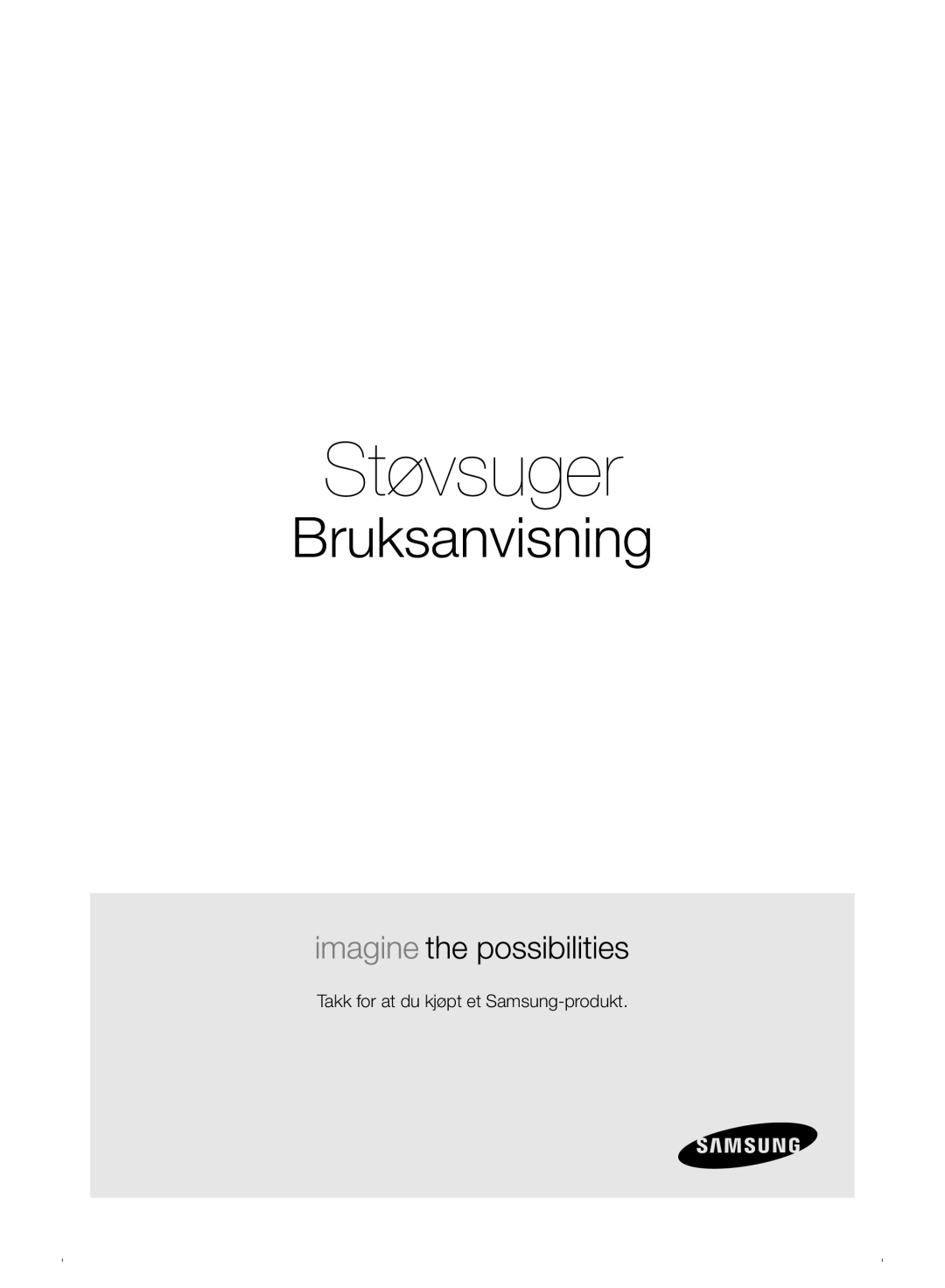 Samsung VC07F30WNHR/EE manual Bruksanvisning 