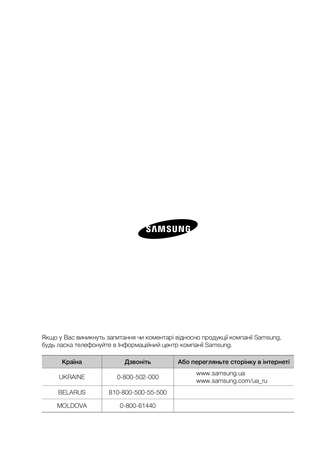 Samsung VC07F80UNCC/EV manual Moldova 