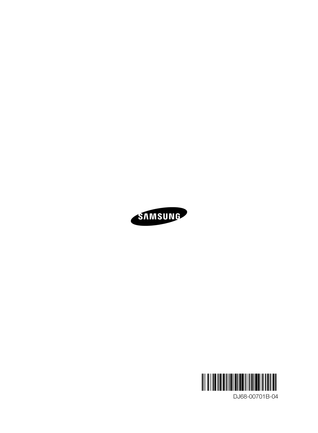 Samsung VC07F80UNCC/EV manual DJ68-00701B-04 