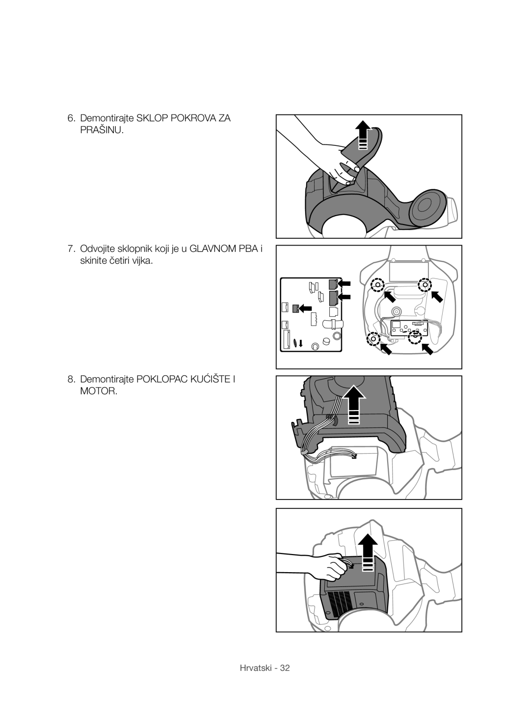 Samsung VC07H8150HQ/GE manual Hrvatski 