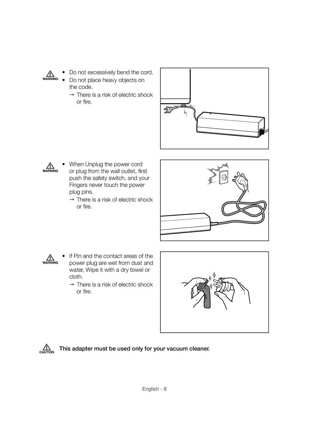 Samsung VC07H8150HQ/GE manual English 