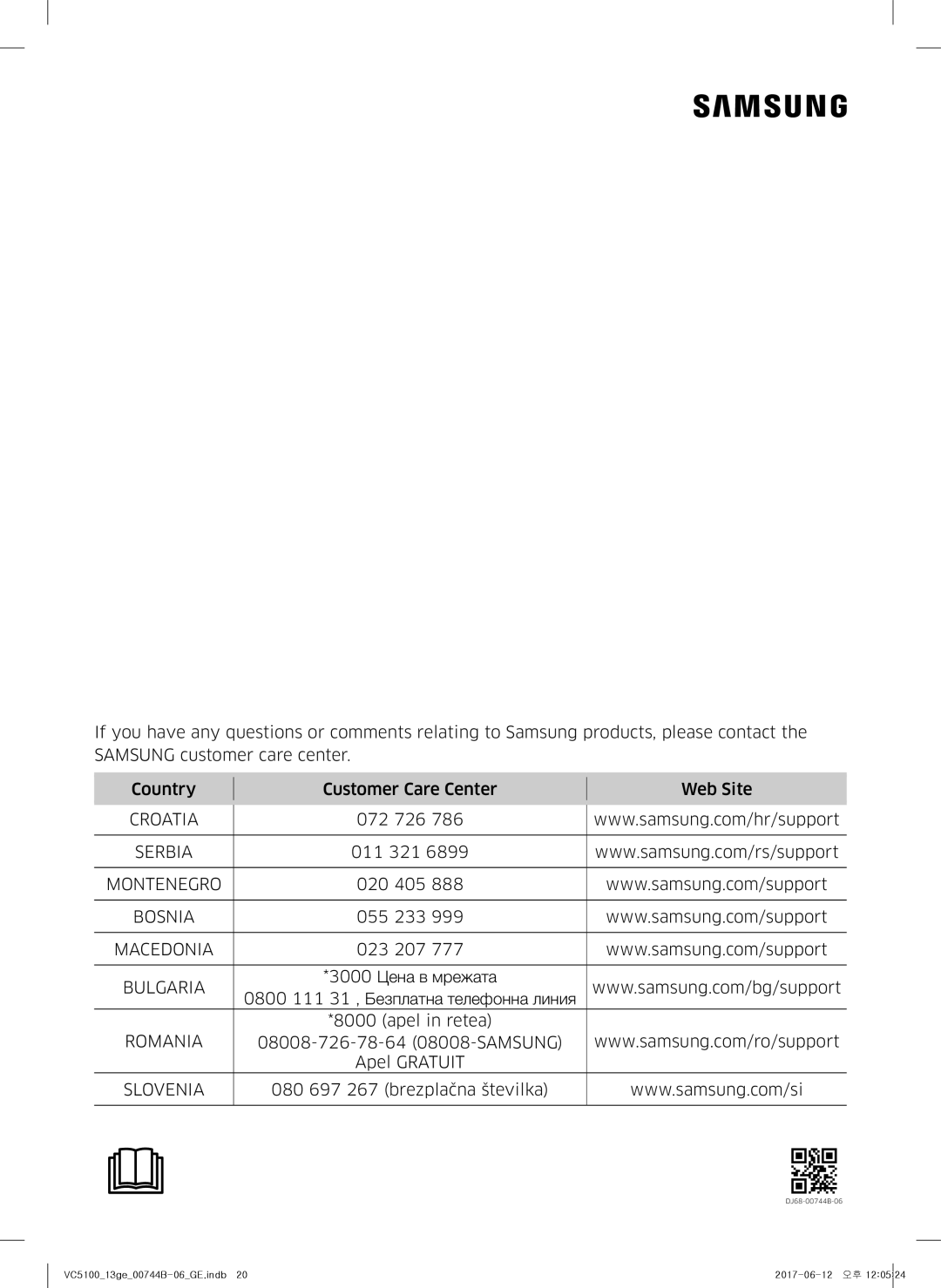 Samsung VC07K51G0HG/ET, VC07K51G0HG/EF, VC07K51E0VB/ET, VC07K51E0VB/EN, VC07K51G0HG/GE, VC07K51E0VB/GE, VC07K51G0HG/EN Romania 