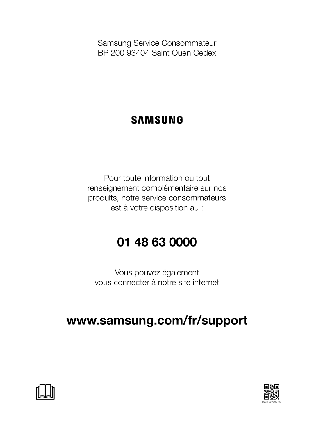 Samsung VC07M25F0WP/EF, VC07M25E0WR/EF manual 01 48 63 