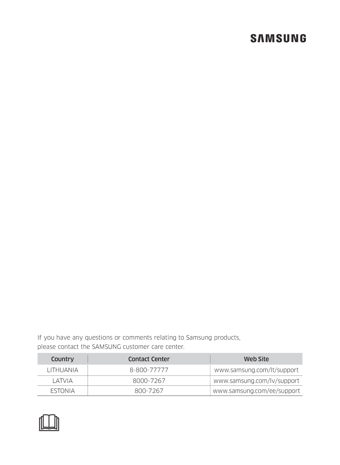 Samsung VC07M25L0WC/SB, VC07M25F0WP/EF, VC07M25F0WP/GE, VC07M31D0HU/SB, VC07M31D0HU/GE, VC07M25K0WN/GE manual Lithuania 