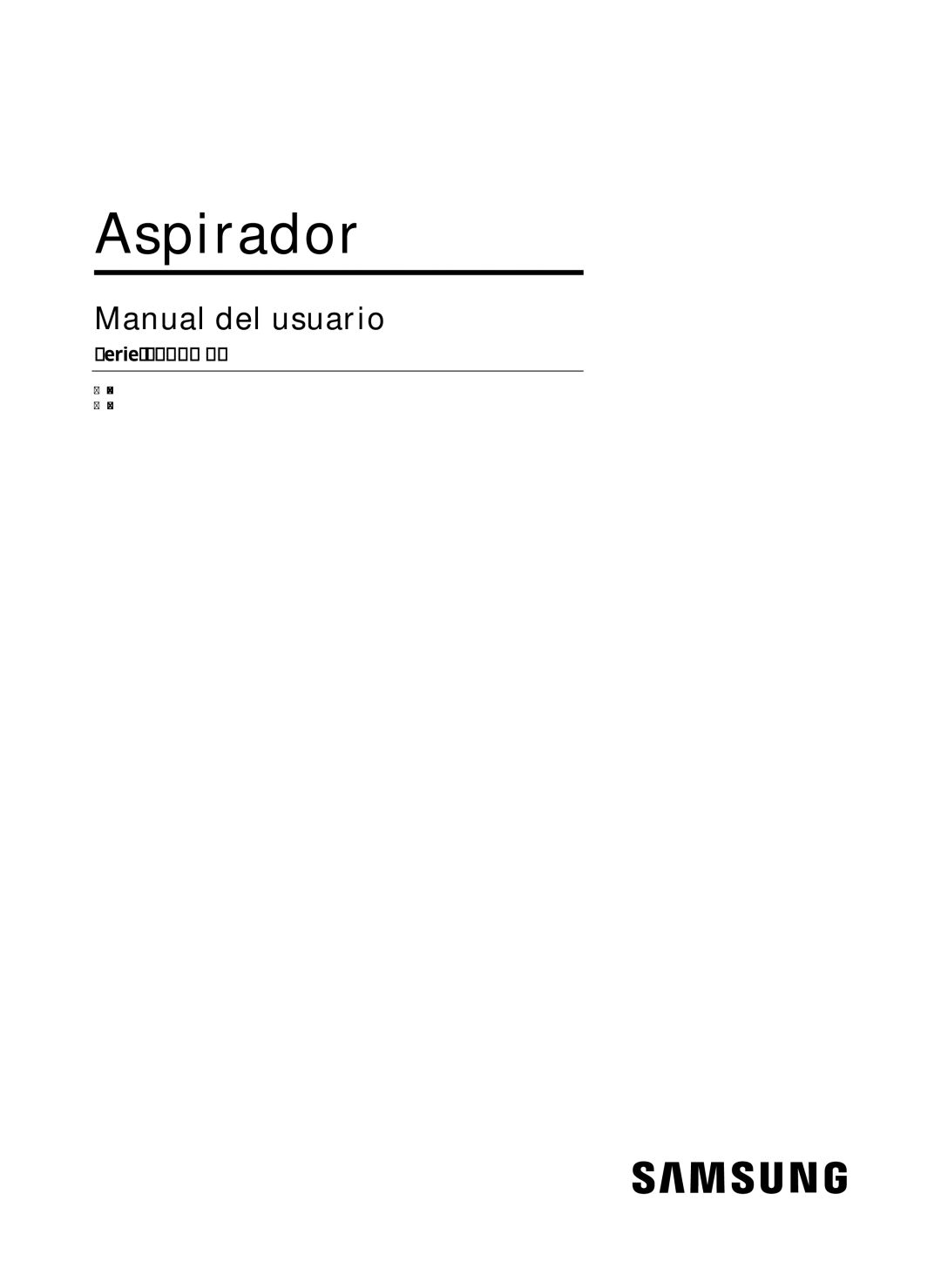 Samsung VC07M3150VU/ET manual Aspirador 