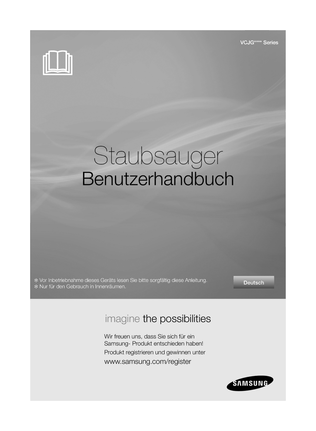 Samsung VC120HNJGBB/EG manual Staubsauger 