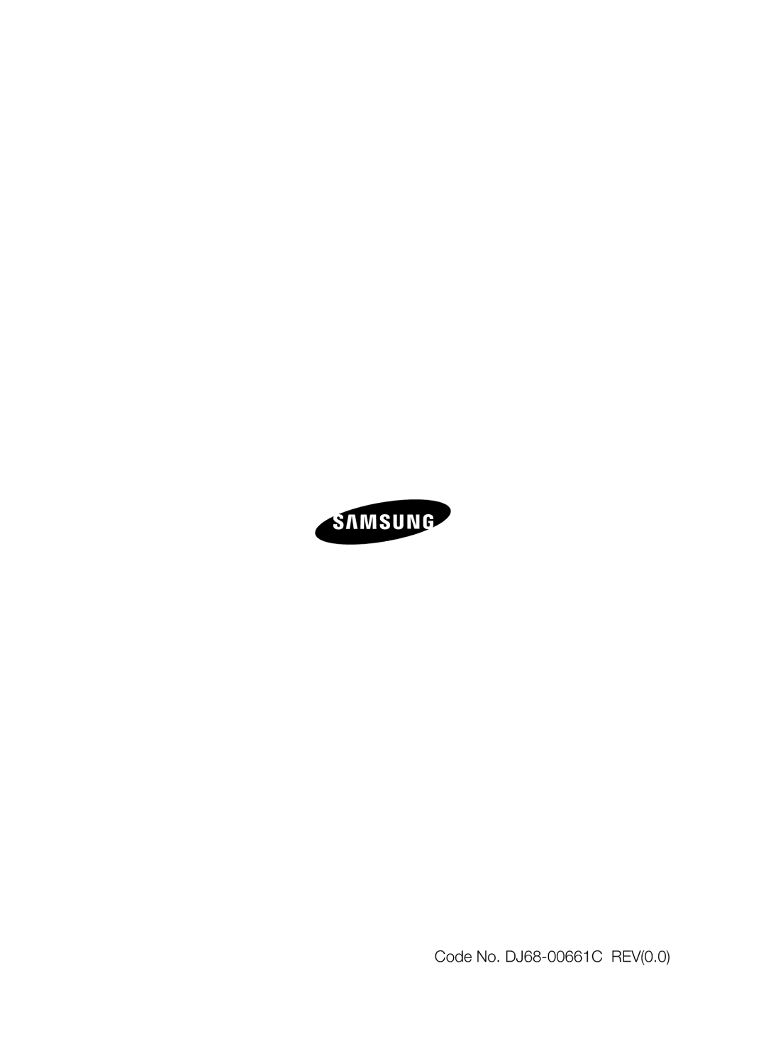 Samsung VC120HNJGBB/EG manual Code No. DJ68-00661C REV0.0 