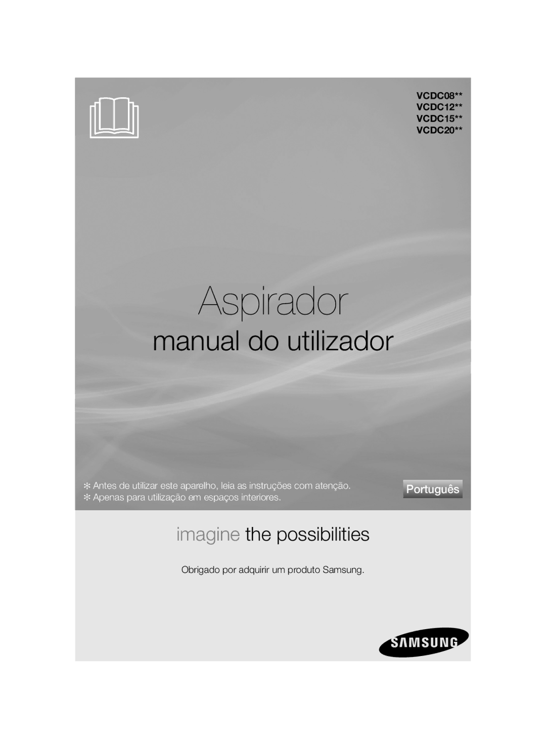 Samsung VC08QHNDCBB/EC, VC12QHNDCBB/EC manual Aspirador 