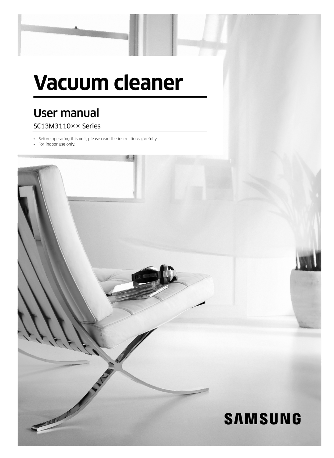 Samsung VC13M3110VG/AC manual Vacuum cleaner 