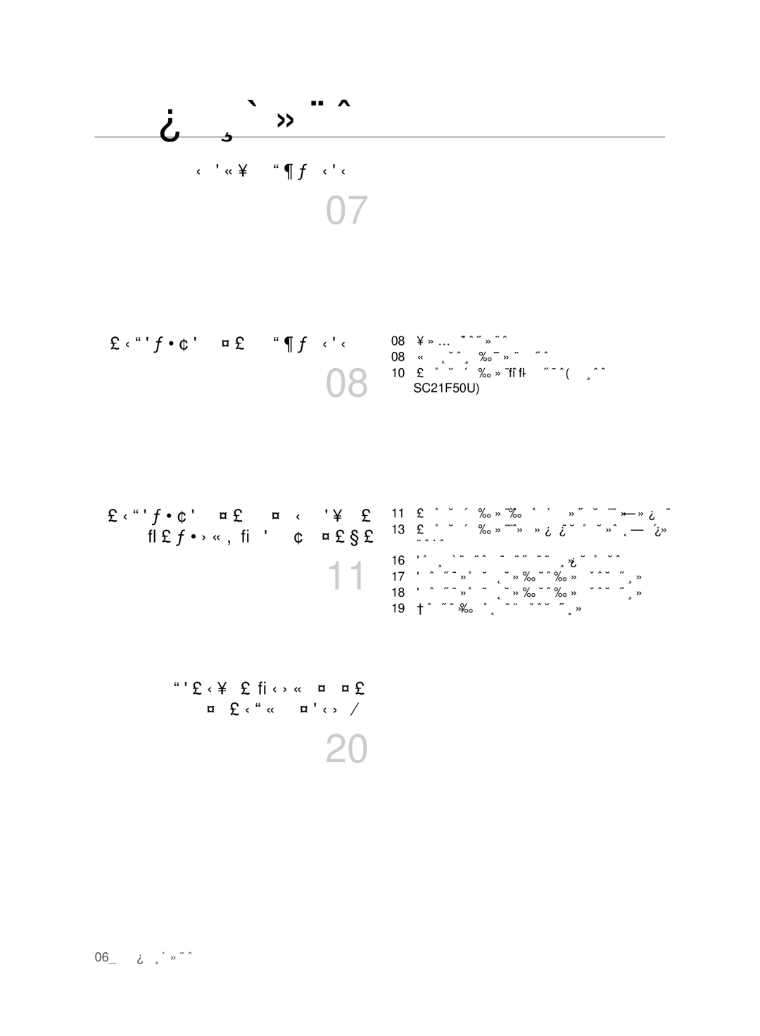 Samsung VC15F50VNVR/SB, VC15F50HUYU/SB, VC07F50VNVR/SB, VC21F50HUDU/SB manual Содержание, Поиск И Устранение Неисправностей 