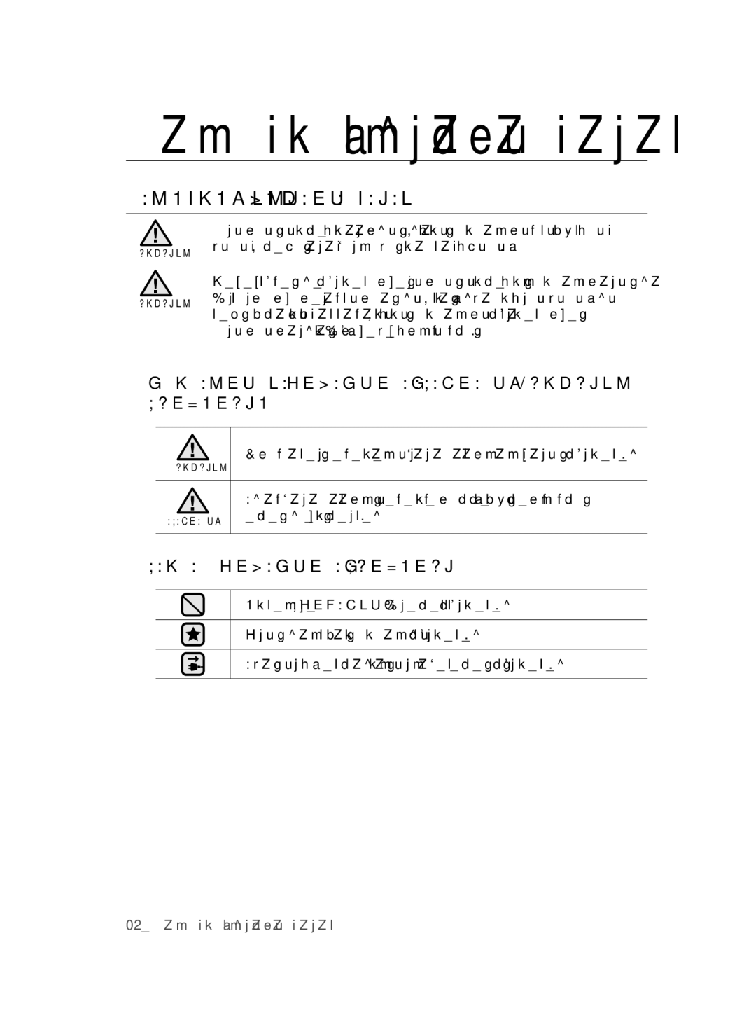 Samsung VC20AHNDC6B/SB, VC20AHNDCNC/SB, VC24AVNJGGT/SB manual Қауіпсіздік туралы ақпарат, Қауіпсіздік Туралы Ақпарат 