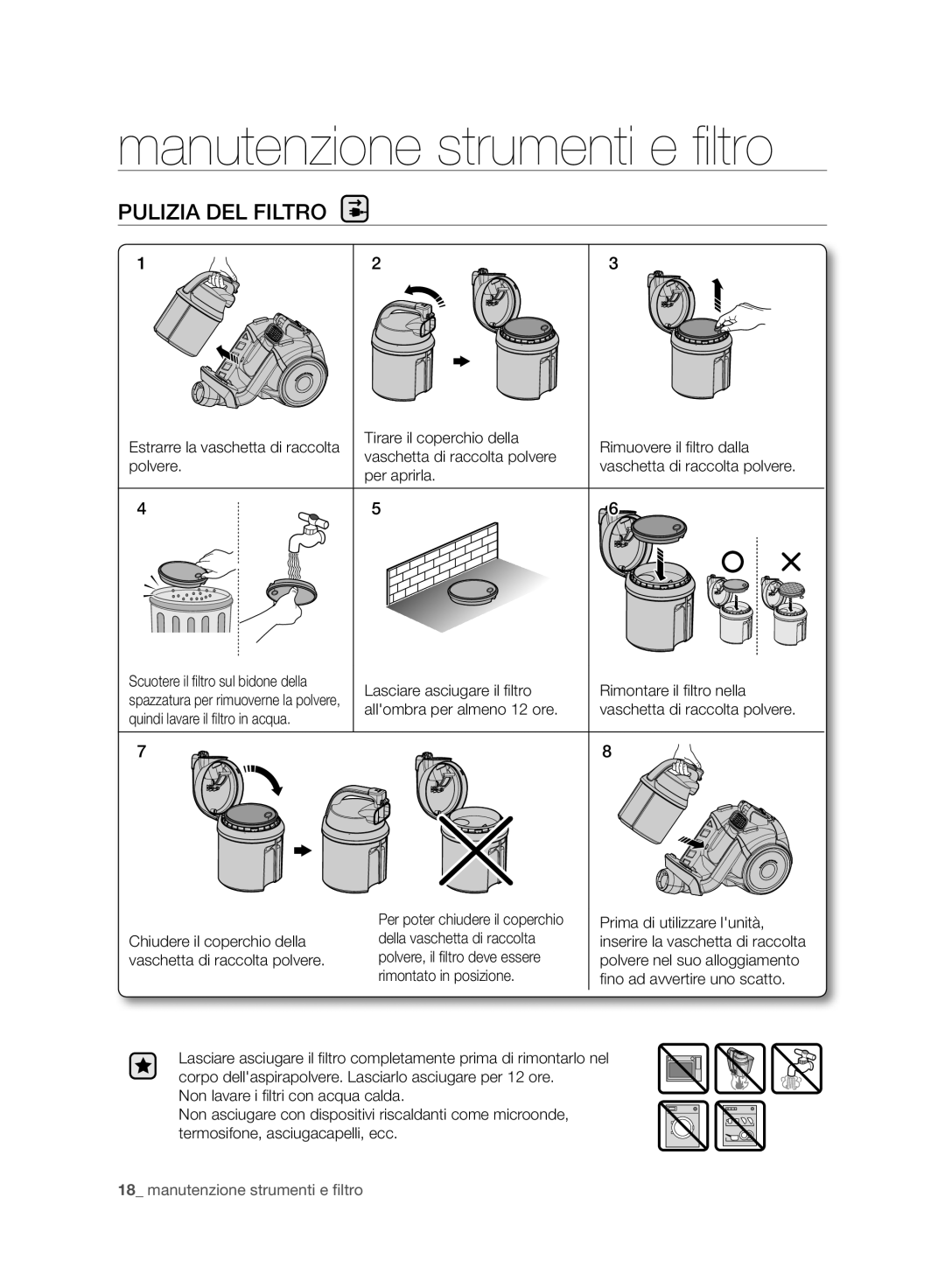 Samsung VC07F50HNRB/EC, VC21F50HNDB/ET, VC21F50VNAP/EC, VC21F50HNDB/EC manual Per aprirla 