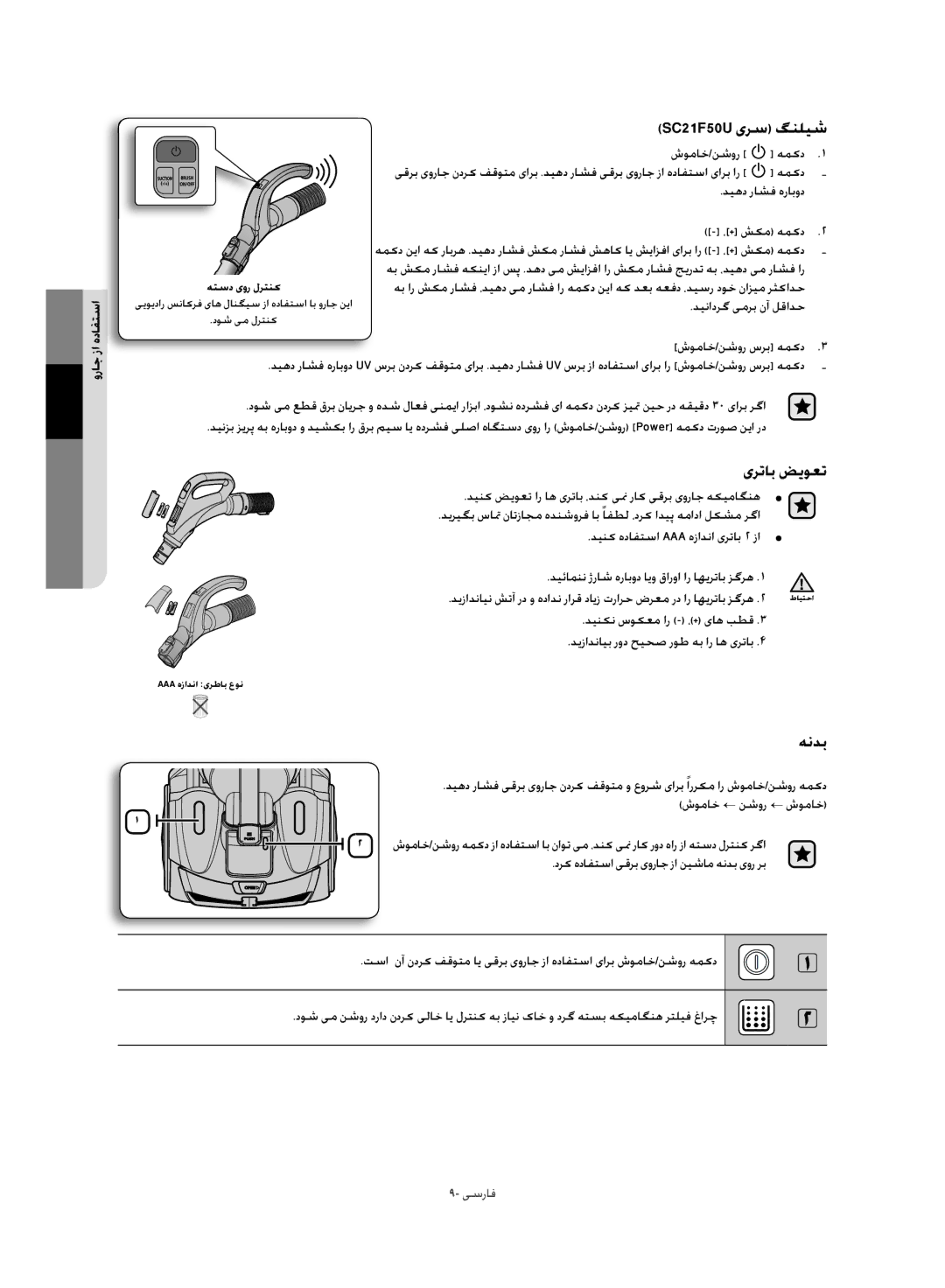 Samsung VC21F50HNFC/HC, VC21F50HNHR/HC manual SC21F50U ɞǍŴ Ʃƶƴǥŵ, ɞǍůƾŮ ǒɭǞƯů, ƎſǋŮ, ȶȤƾű ȥȚ ȵȢƾƱƄŴȚ 