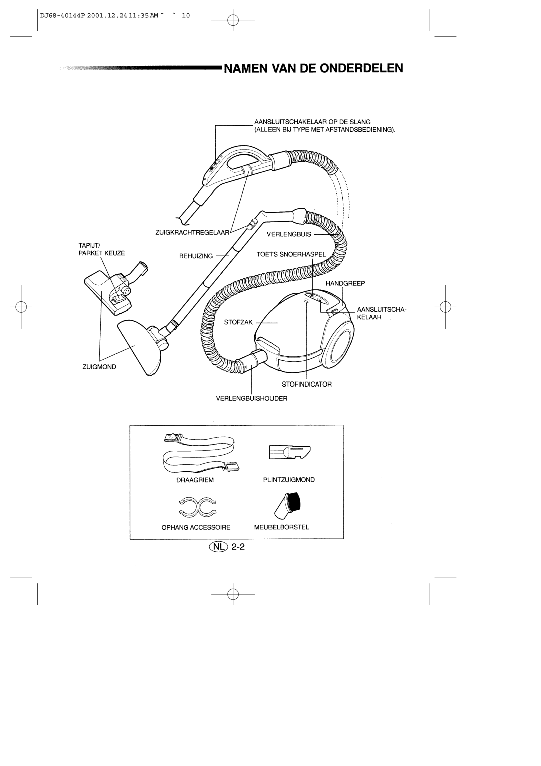 Samsung VC6313SS3B/XEG, VC6313HS3R/XEG manual DJ68-40144P 2001.12.241135AM ˘ ` 