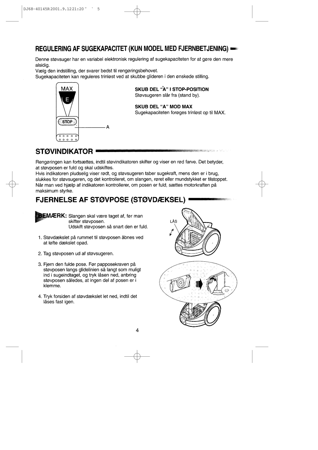 Samsung VC6713SN3Y/NSI manual DJ68-40145R 2001.9.122120 ˘ ` 