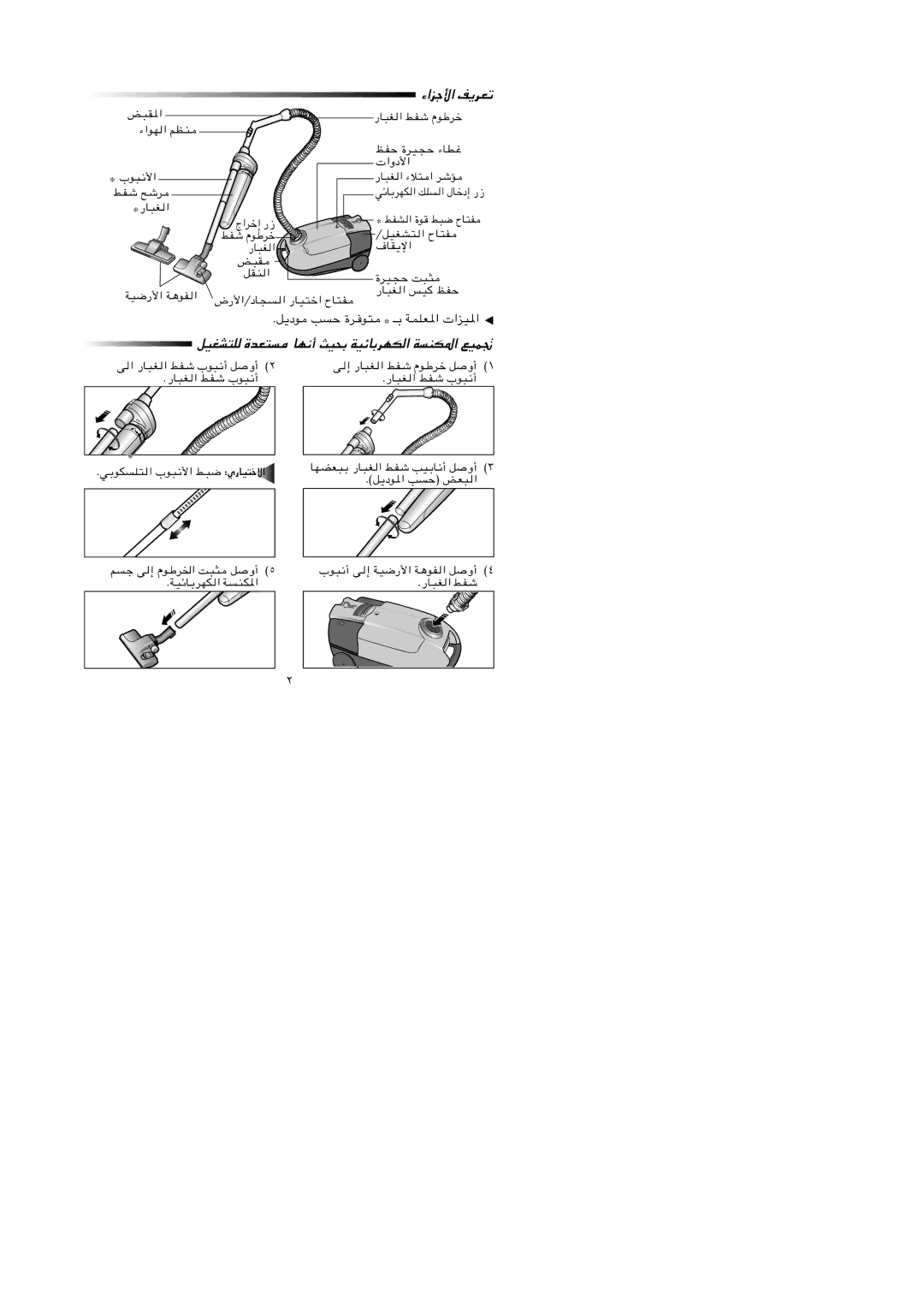 Samsung VC7615VN2B/NEC, VC7615VN4R/BLS, VC7616VC2B/UMG, VC7615VN3B/HAJ, VC7615VN3R/XSG, VC7615VN3B/SAE manual ءاﺰﺟﻷا ﻒﻳﺮﻌﺗ 