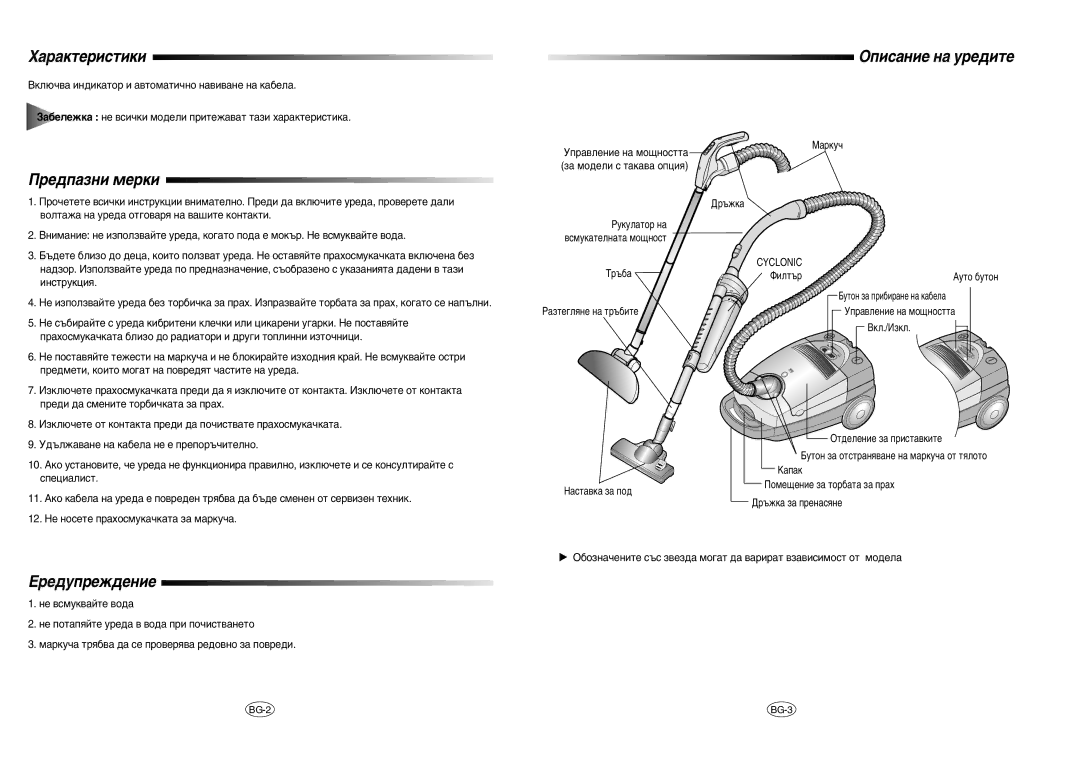 Samsung VC8916VC3R/BOL manual ‡‡Íúâëòúëíë, Â‰Ô‡Áìë Ïâíë, Éôëò‡Ìëâ Ì‡ Ûâ‰Ëúâ, Â‰Ûôâê‰Âìëâ 