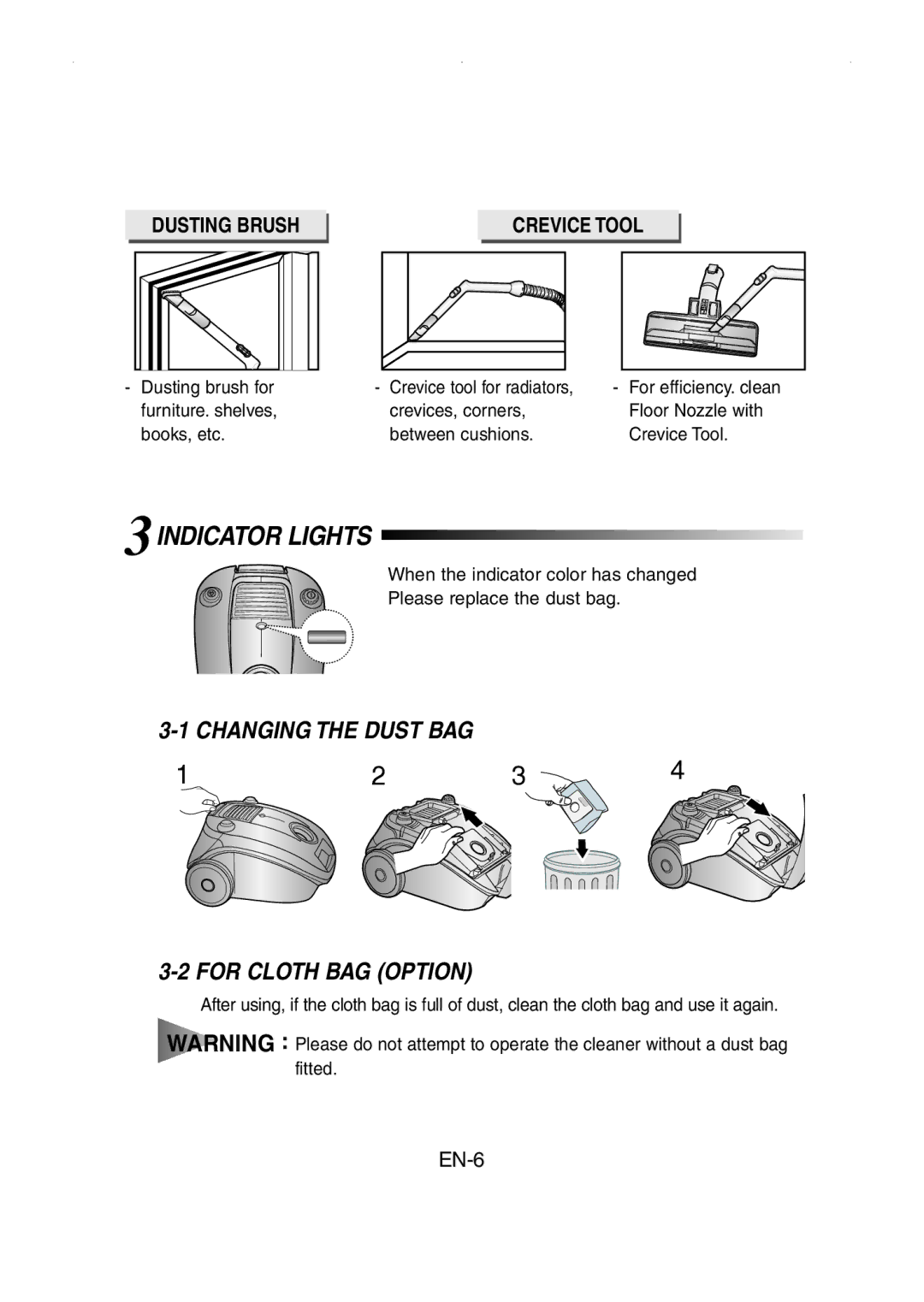 Samsung VCC4147V34/XEH manual 3INDICATOR Lights 