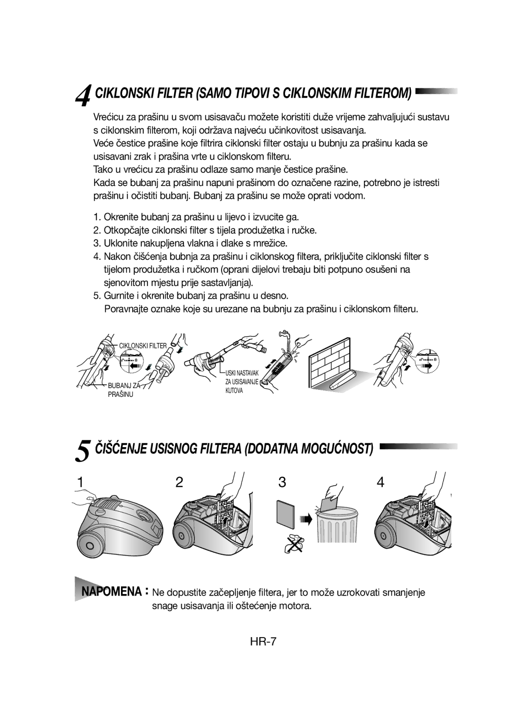 Samsung VCC4147V34/XEH manual HR-7 