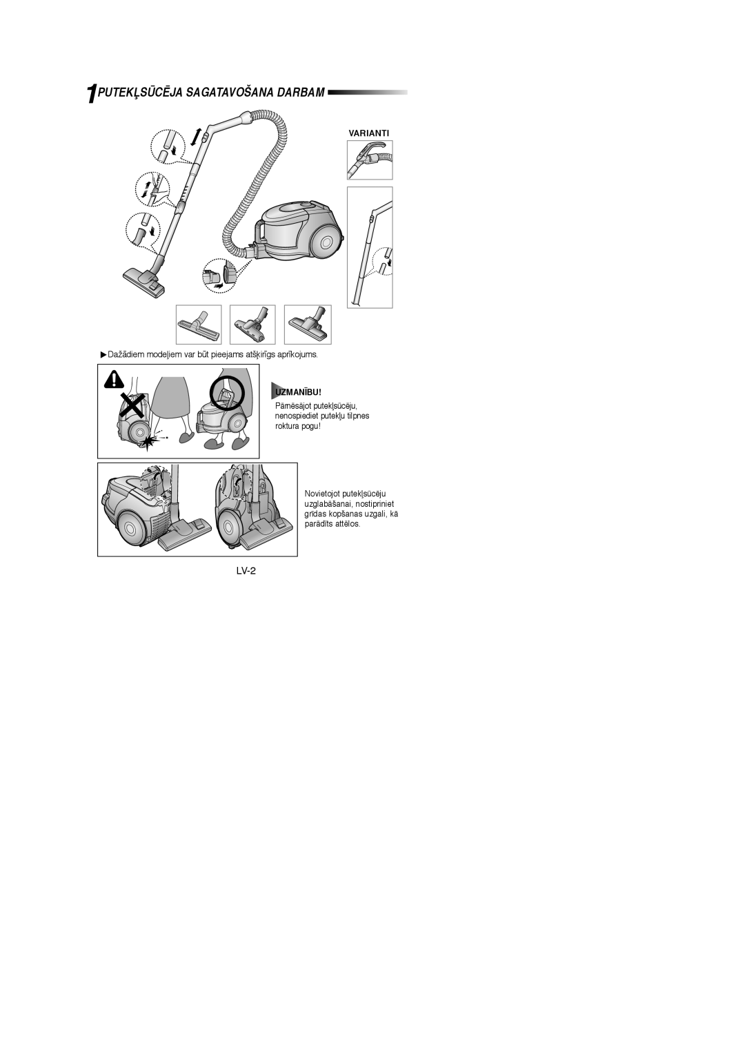 Samsung VCC4325S3R/SBW, VCC4325S3R/XSB, VCC4325S3K/XSB, VCC4325S3K/SBW manual Varianti, Uzman±Bu 