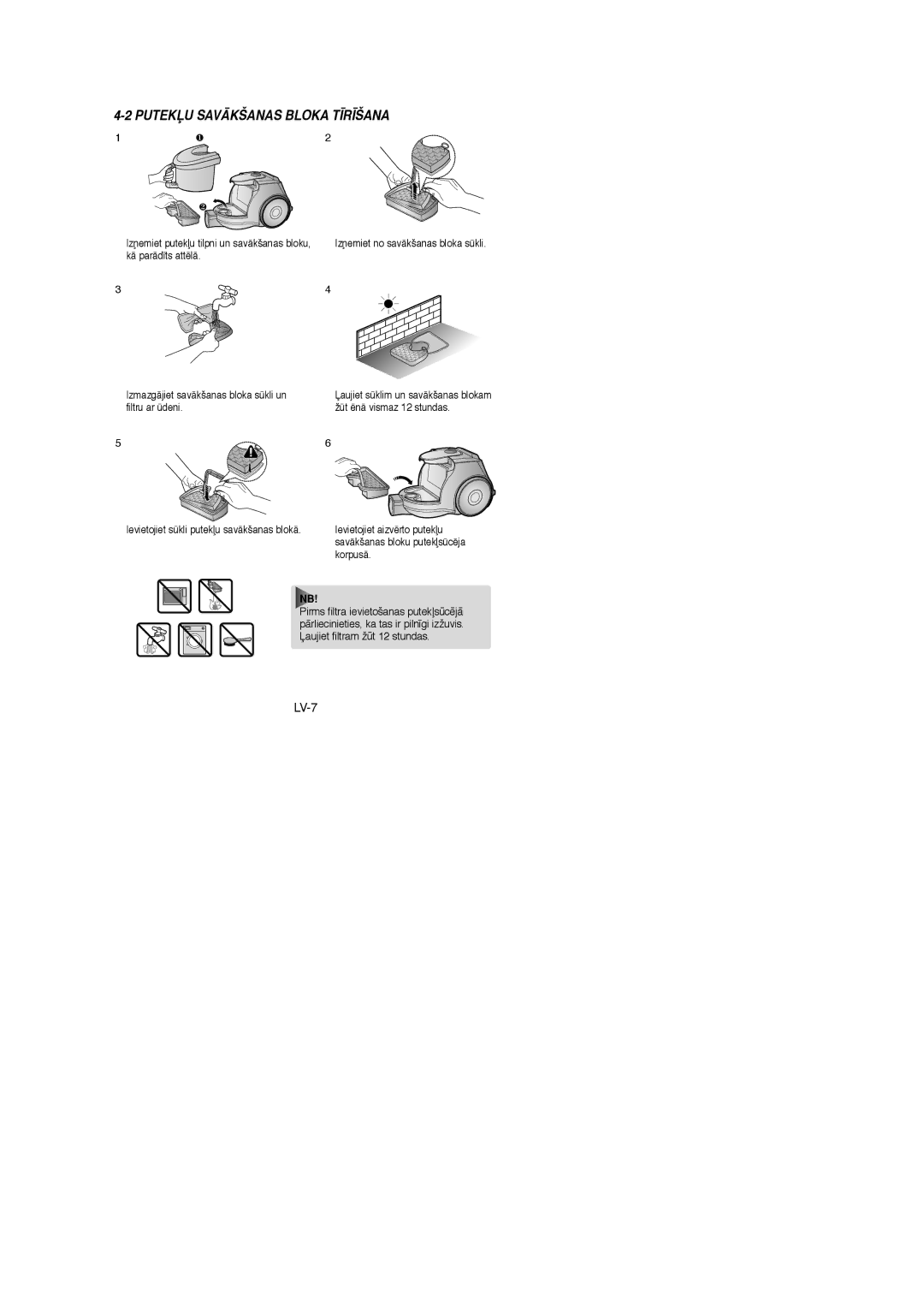 Samsung VCC4325S3R/XSB, VCC4325S3K/XSB, VCC4325S3K/SBW, VCC4325S3R/SBW manual PUTEKπU Savåkšanas Bloka T±R±ŠANA 