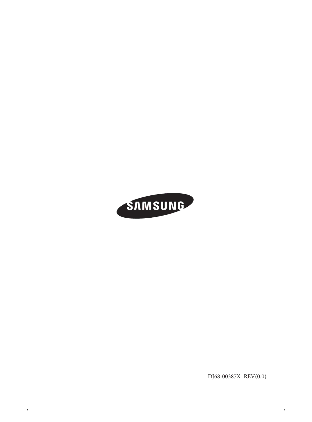 Samsung VCC4330V3B/BOL, VCC4330V3B/EUR manual DJ68-00387X REV0.0 