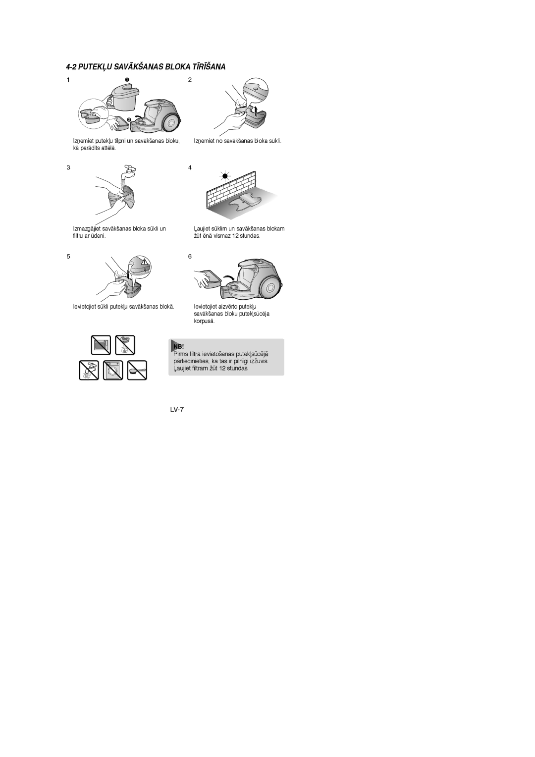 Samsung VCC4325S3K/SBW, VCC4335V3W/SBW, VCC4335V3W/XSB, VCC4330V3B/XSB, VCC4330V3B/XEV manual PUTEKπU Savåkšanas Bloka T±R±ŠANA 