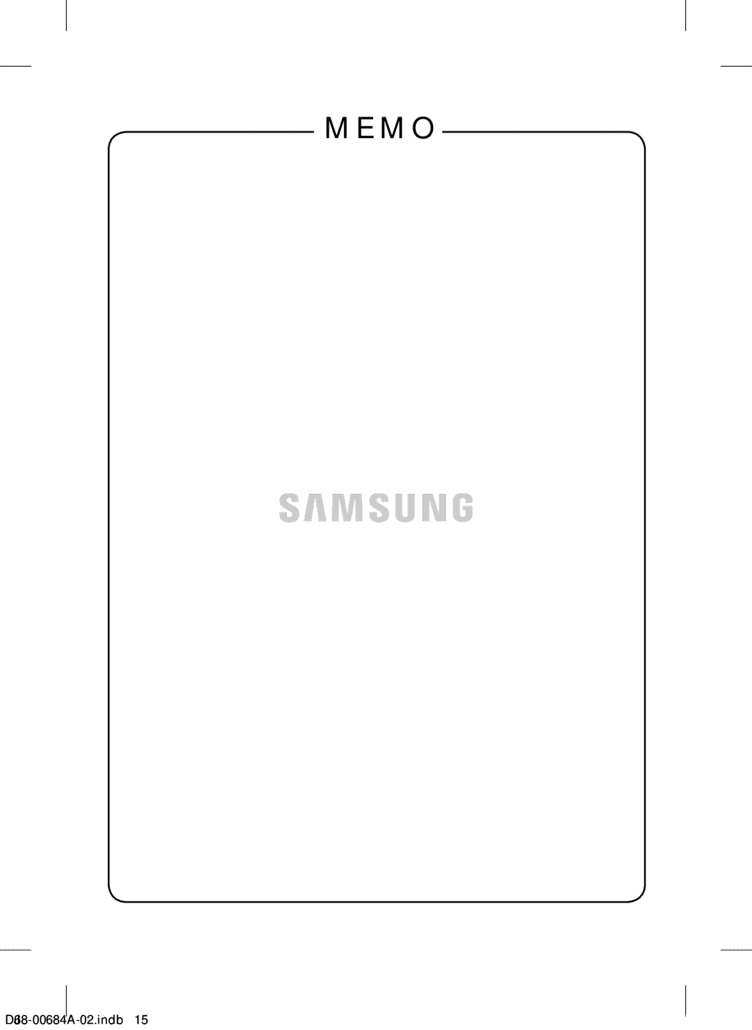 Samsung VCC43Q0V3B/XET manual M O 