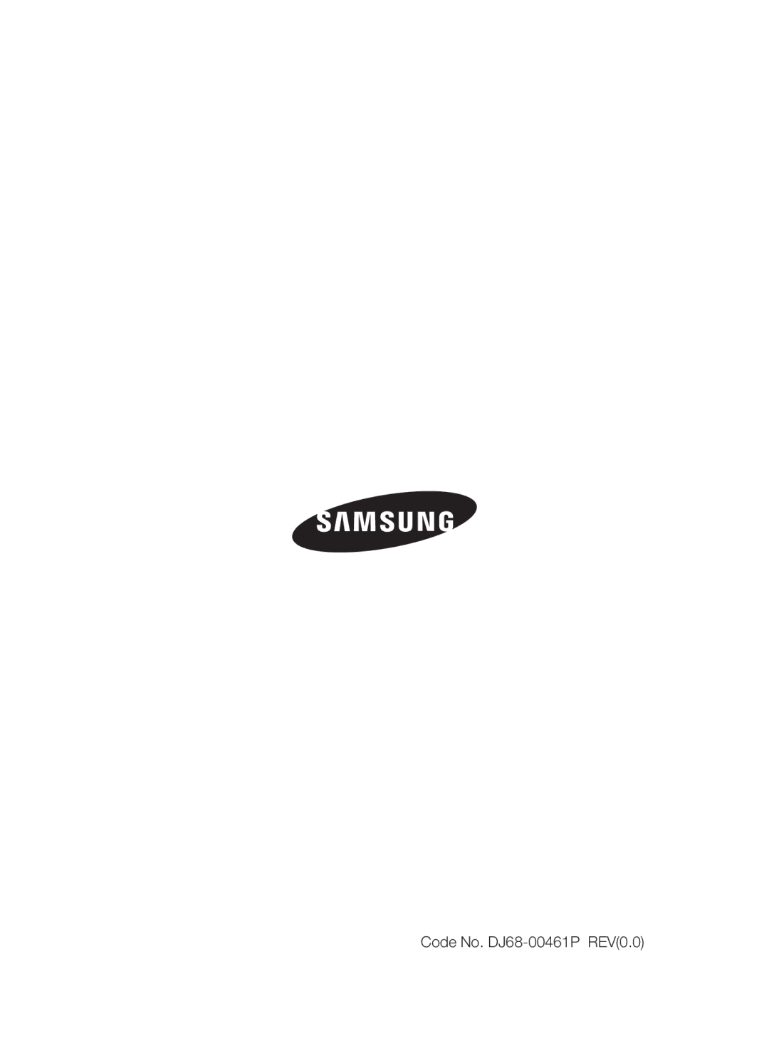 Samsung VCC4550V3B/BOL, VCC4550V3W/XEH, VCC4550V31/XEO manual Code No. DJ68-00461P REV0.0 