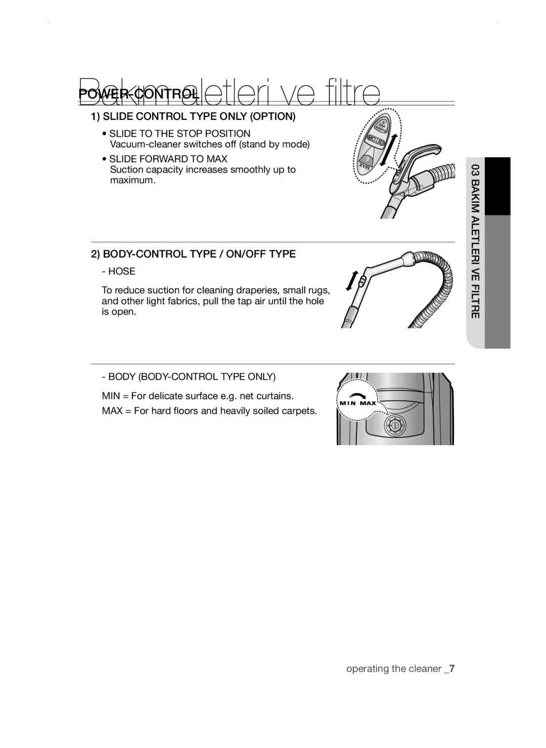 Samsung VCC45W0S3R/XTR, VCC45W0S3B/XEP, VCC45W0S3B/XEO manual Power-Control 