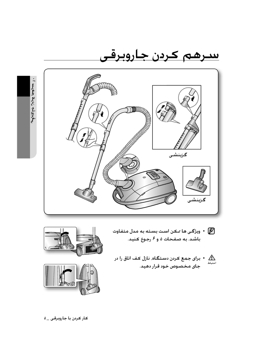 Samsung VCC4750V3K/HAC, VCC9380V3R/HAC manual ﯽﻗﺮﺑﻭﺭﺎﺟ ﻥﺩﺮﮐ ﻢﻫﺮﺳ, ﺪﯿﻫﺩ ﺭﺍﺮﻗ ﺩﻮﺧ ﺹﻮﺼﺨﻣ یﺎﺟ, ﻥﺩﺮﮐﯽﻗﺮﺑﻭﺭﺎﺟ ١٠ﻢﻫﺮﺳ 