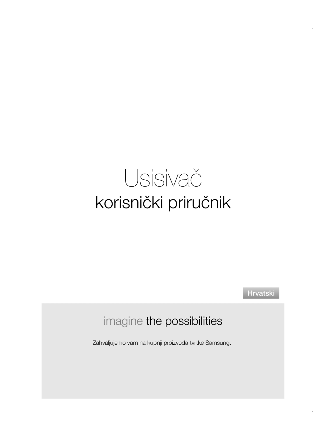 Samsung VCC4780V3K/BOL, VCC47E0H33/BOL, VCC4780V32/XEH, VCC47E0H33/XEH manual Hrvatski 