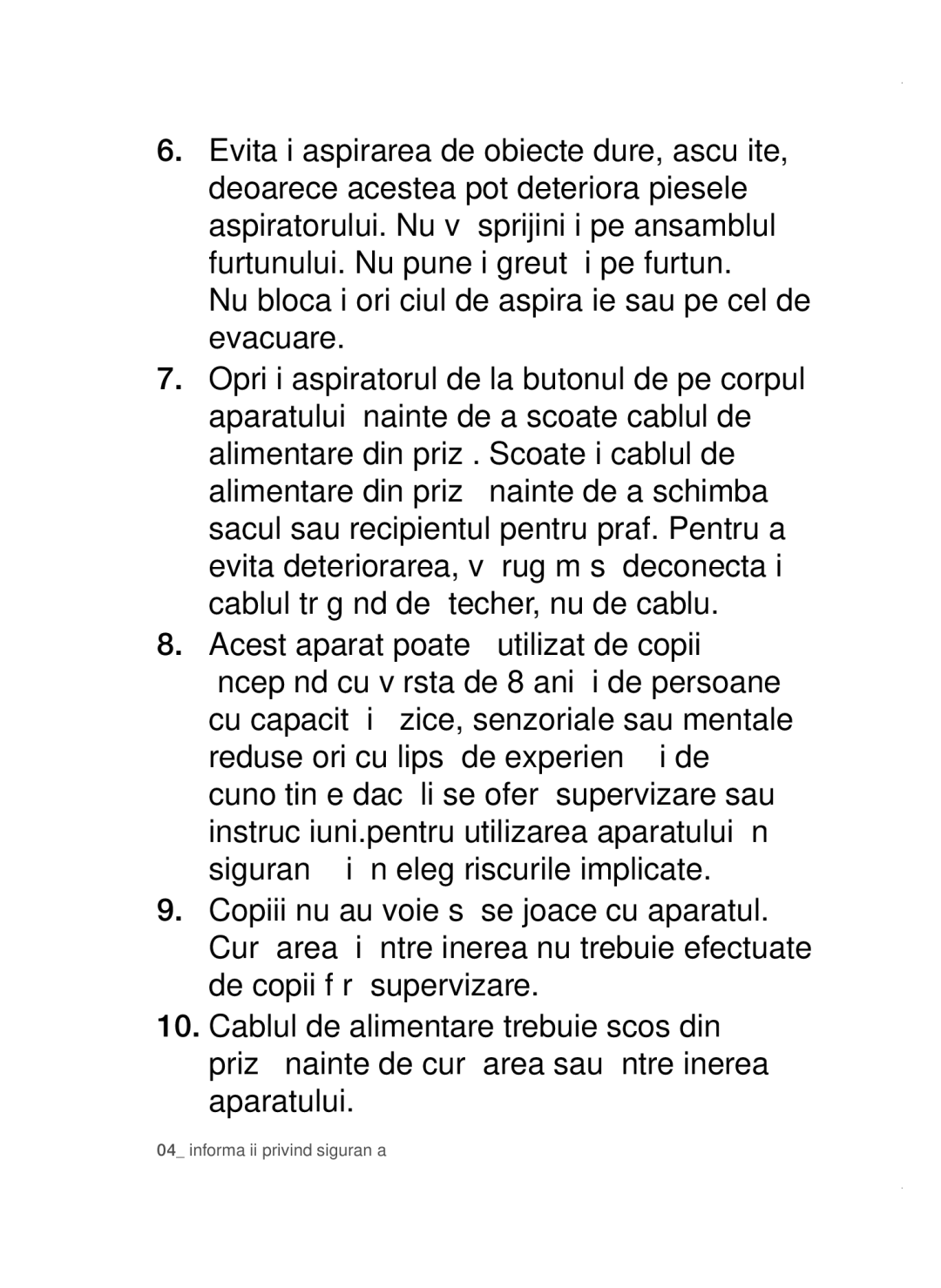 Samsung VCC47E0H33/BOL, VCC4780V3K/BOL, VCC4780V32/XEH, VCC47E0H33/XEH manual Informaţii privind siguranţa 