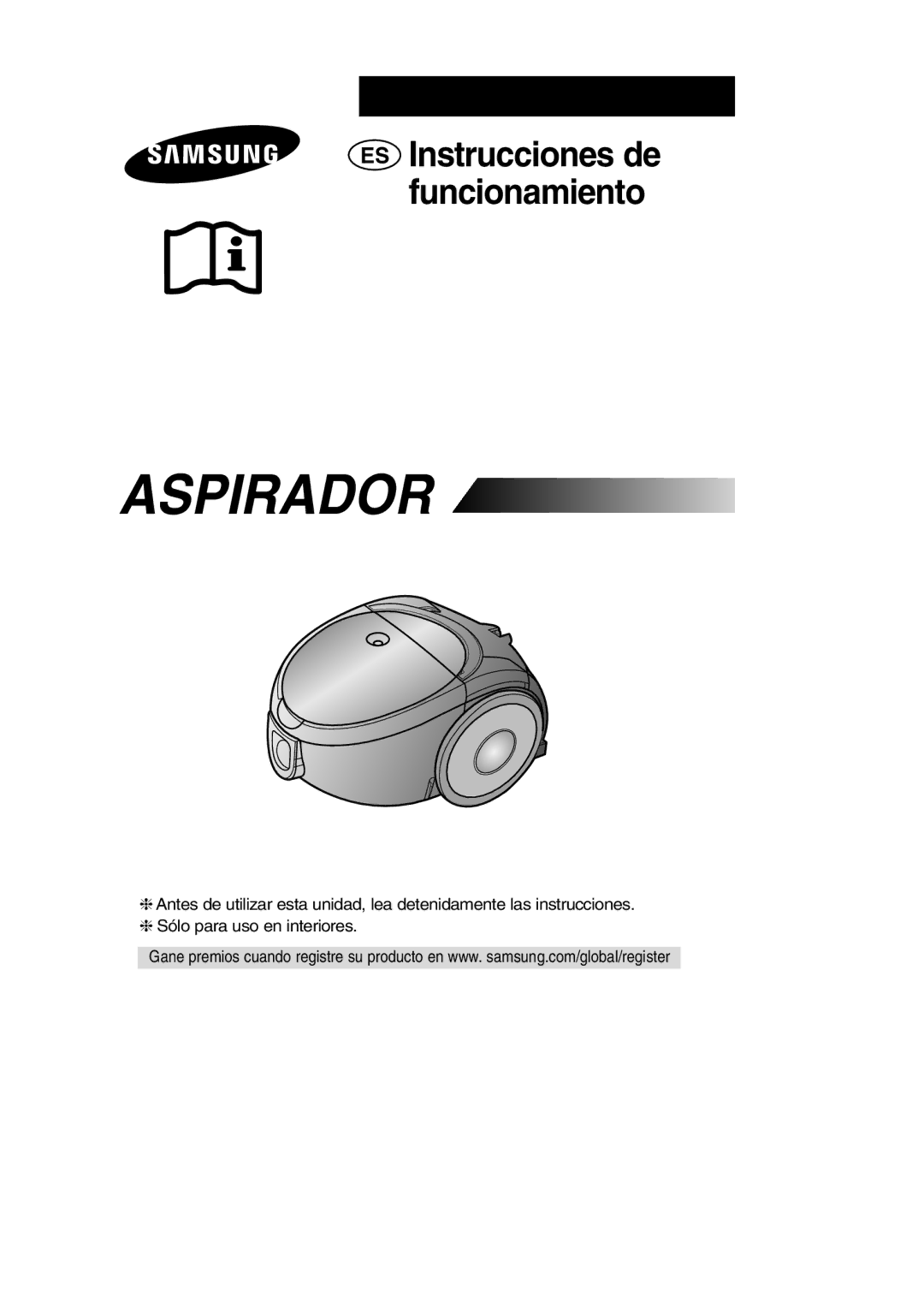 Samsung VCC5120V3G/XEC manual Aspirador 