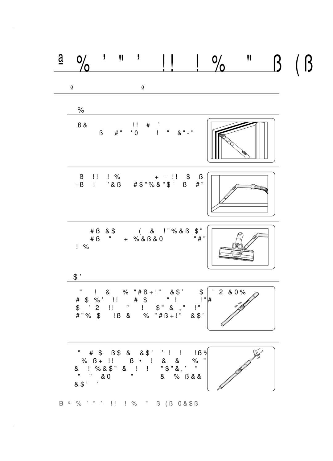 Samsung VCC5630V38/XEV, VCC5630V32/XEV, VCC5640V3R/XSB manual Обслуговування насадок і фільтрів, ВИКорИстання насаДоК 