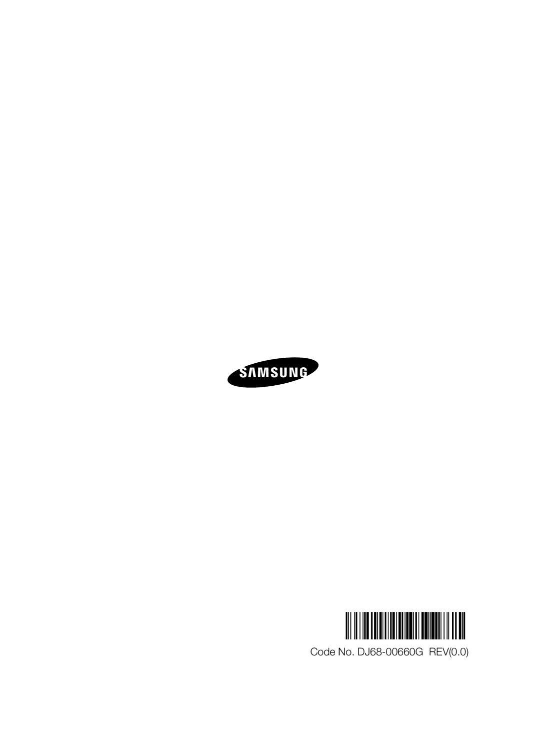 Samsung VCC6145V3R/UMG manual Code No. DJ68-00660G REV0.0 