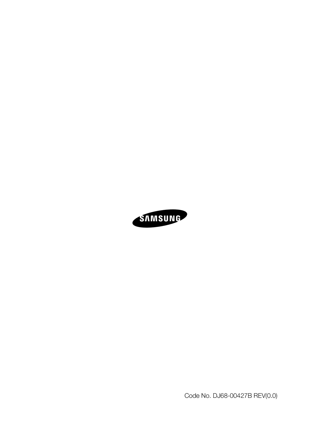 Samsung VCC62E0V3G/XEH, VCC62E0V3G/EUR manual Code No. DJ68-00427B REV0.0 