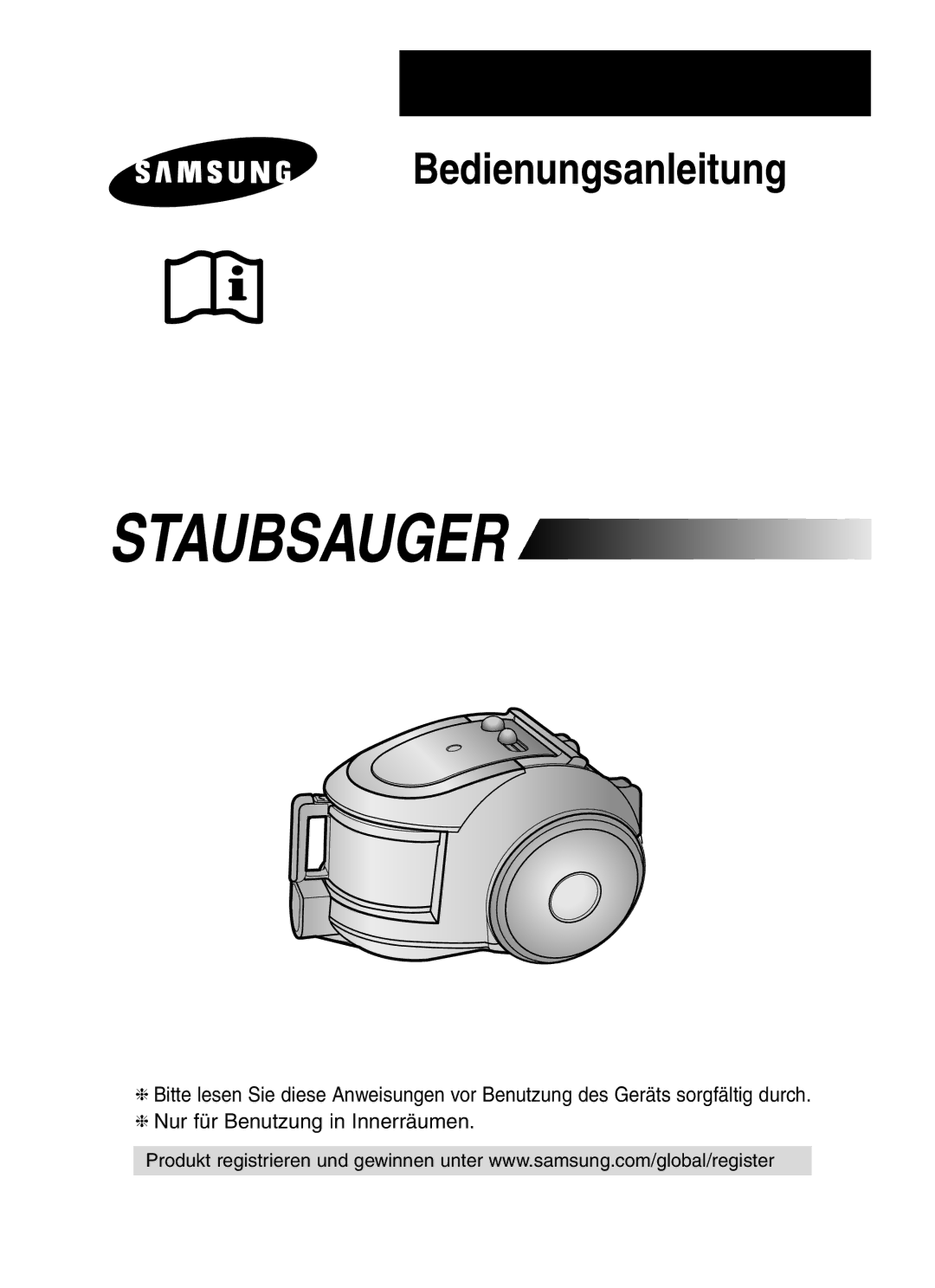 Samsung VCC6560V3G/XSB, VCC6530V3B/XSB, VCC6560V3B/XAG manual Staubsauger 